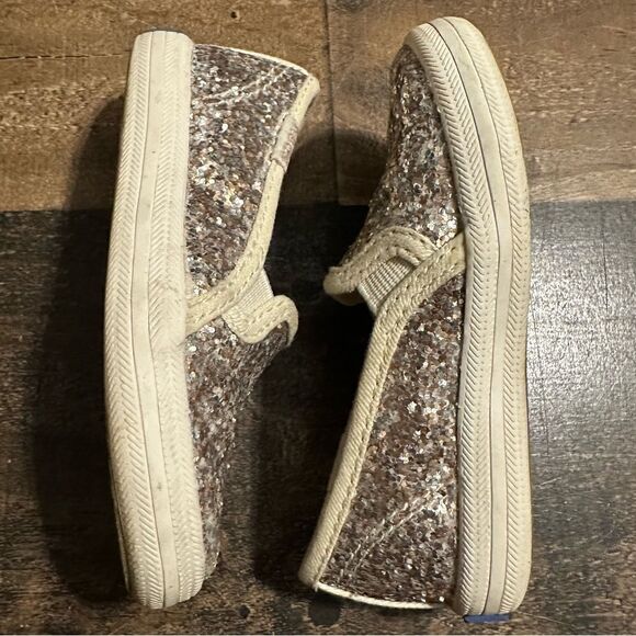 Kate Spade x Keds Double Decker Glitter Slip-On Sneakers - Picture 3 of 7
